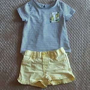 Lemon Yellow girls outfit
